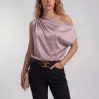CAMILLA – Chic Casual One Shoulder Blouse