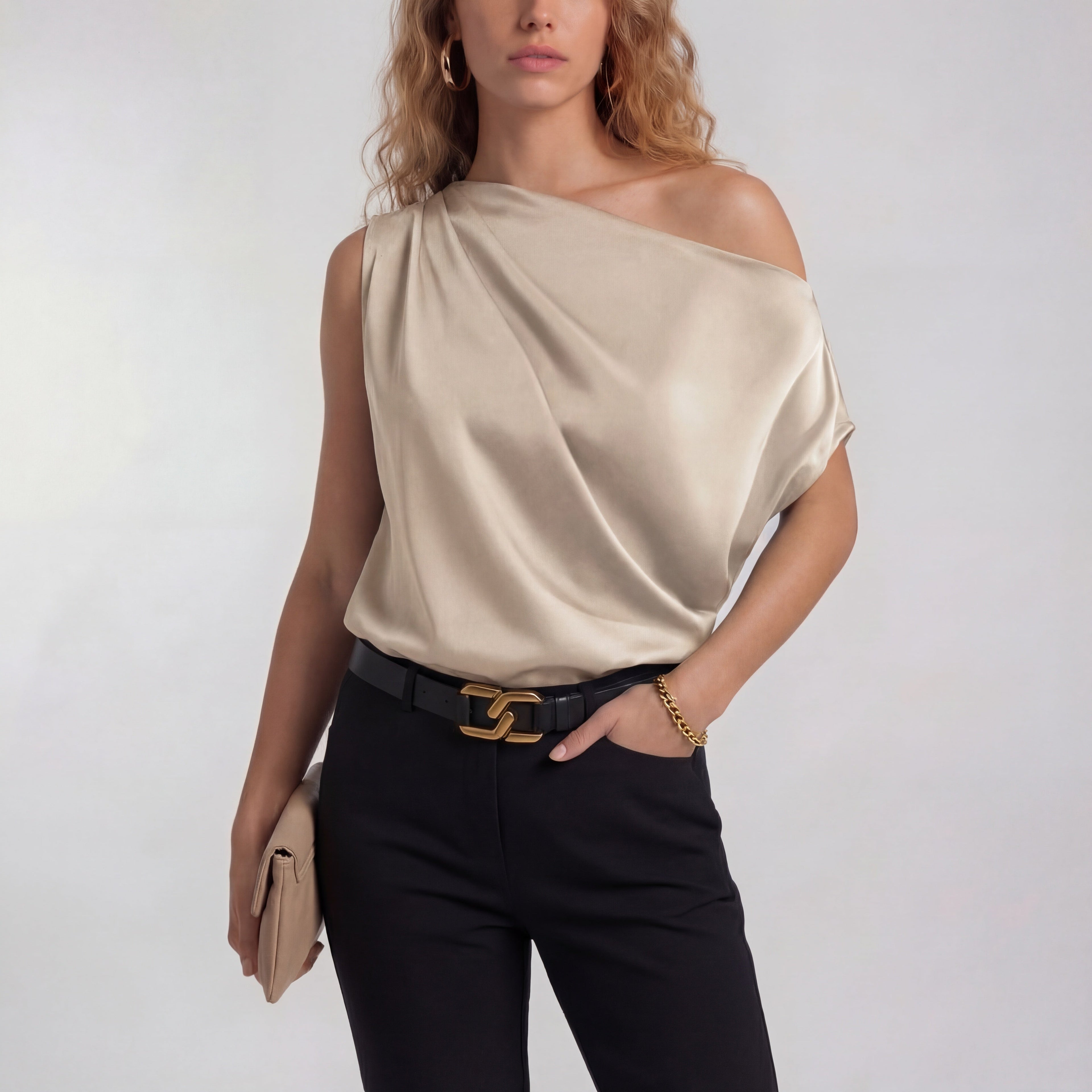 CAMILLA – Chic Casual One Shoulder Blouse